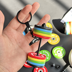 Mini Barbell Keychain | Accessory