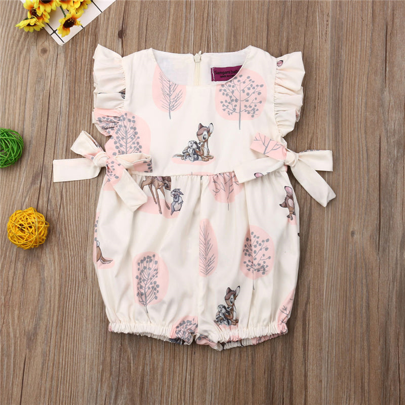 Girls' Cotton Baby Romper Sleepwear Jumpsuit
