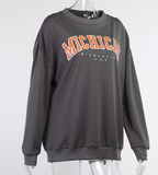 Monogrammed Round Neck Hoodie Fashion Jumper | Streetwear