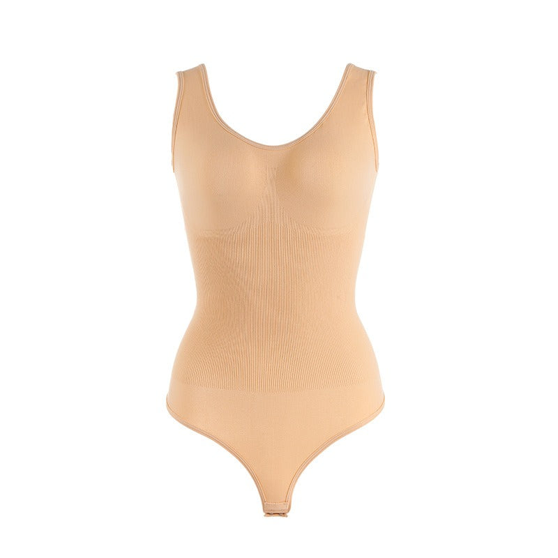 Plus Size Seamless One-piece Corset T-shaped Belly Pants