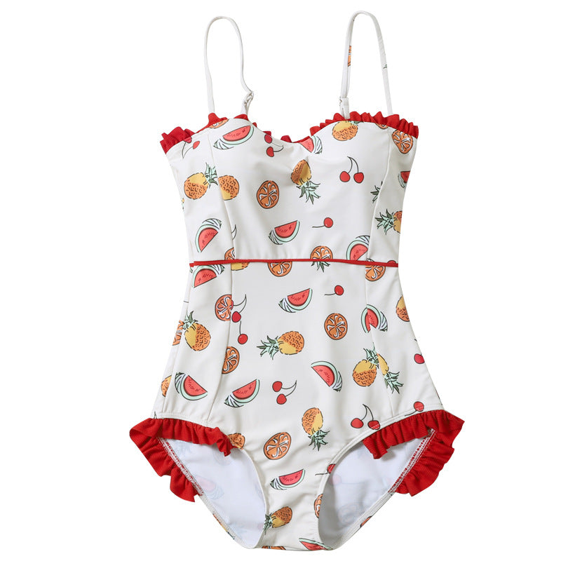 Triangle One-Piece Swimsuit for Women, Slimming Design