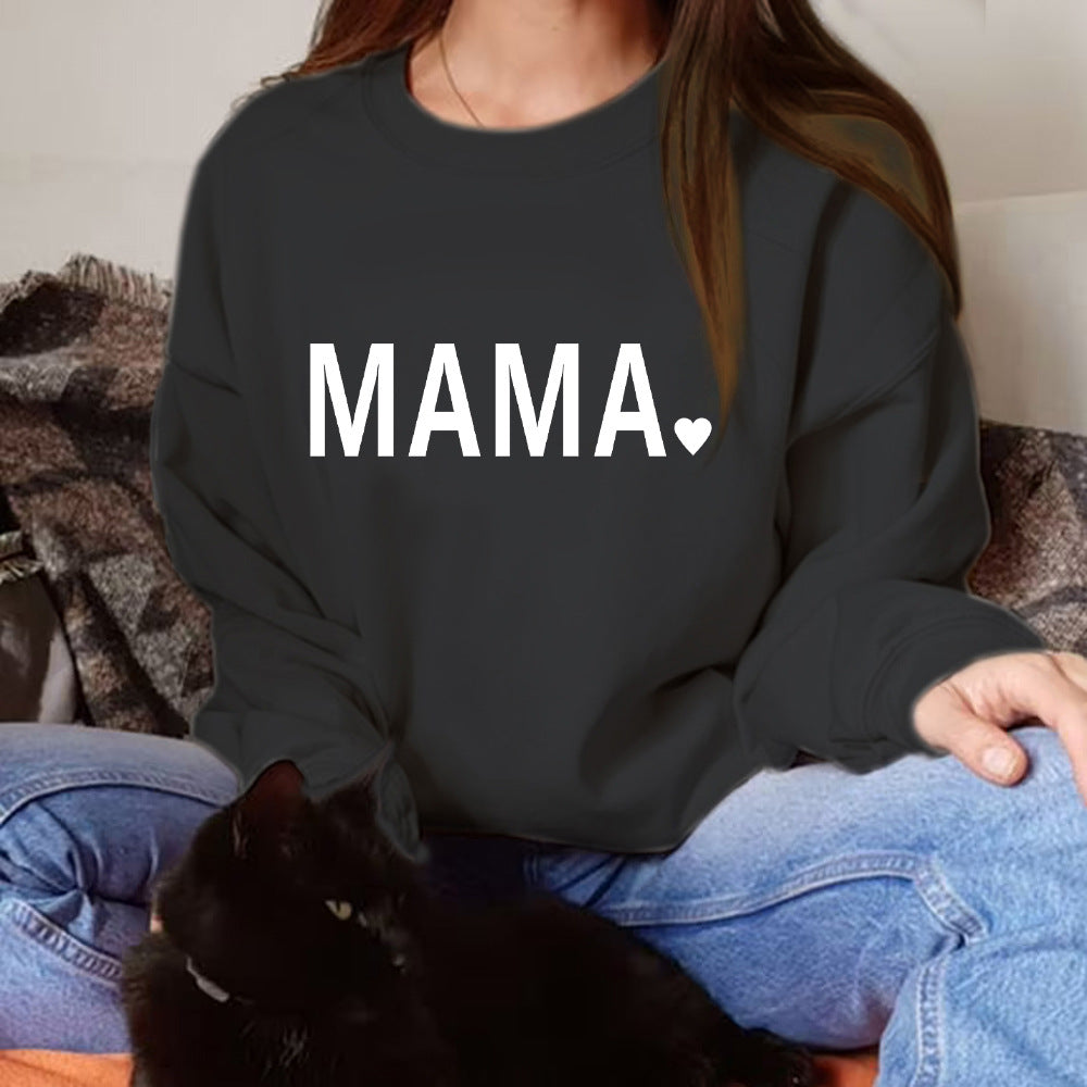 Thanksgiving MAMA Casual Crewneck Sweatshirt | Streetwear