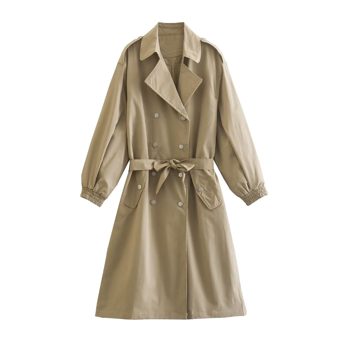 Women's Loose Jacket with Stretch Cuff Windbreaker