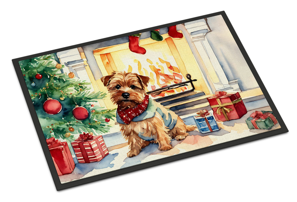Norfolk Terrier Cozy Christmas Doormat