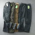 6XL Waterproof Warm Fleece Cargo Pants for Men