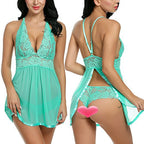 Open-Slit Lingerie Set for Women