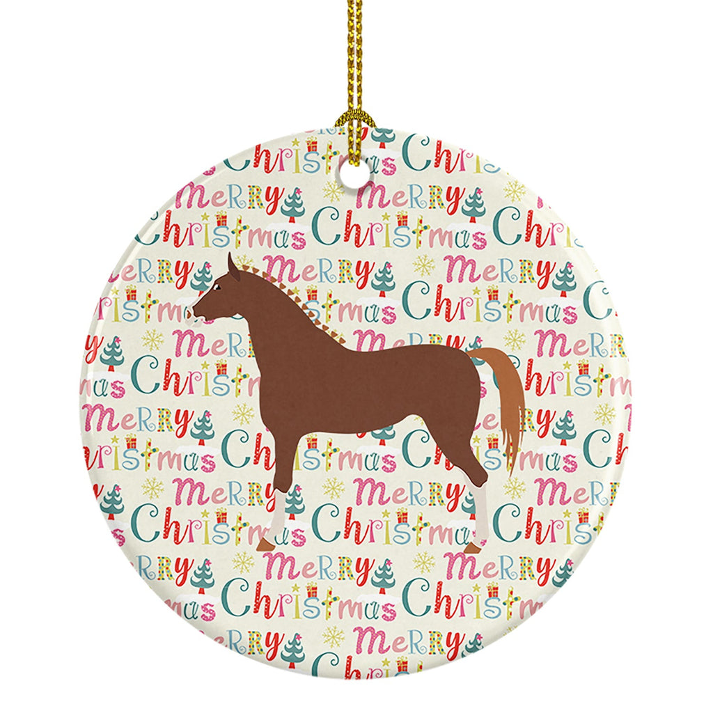 Hannoverian Horse Christmas Ceramic Ornament