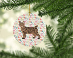 Pixie Bob #1 Cat Christmas Ceramic Ornament