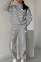 Hoodless Pullover Sweatshirt Sets | Streetwear