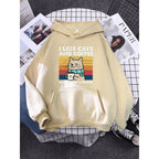 Printed Women's Hoodie - I Like Cats and Coffee | Streetwear