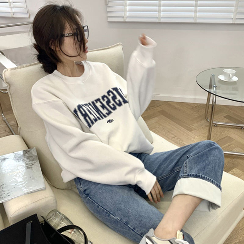 Printed Sports Plus Fleece Hoodie Sweatshirt | Streetwear