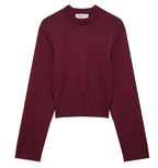 Wide Sleeved Flat Needle Knitted Sweater (One Piece)