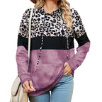 Women's Tie-Dyed Patchwork Long Sleeve Sweater