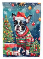 Boston Terrier Christmas Garden Flag