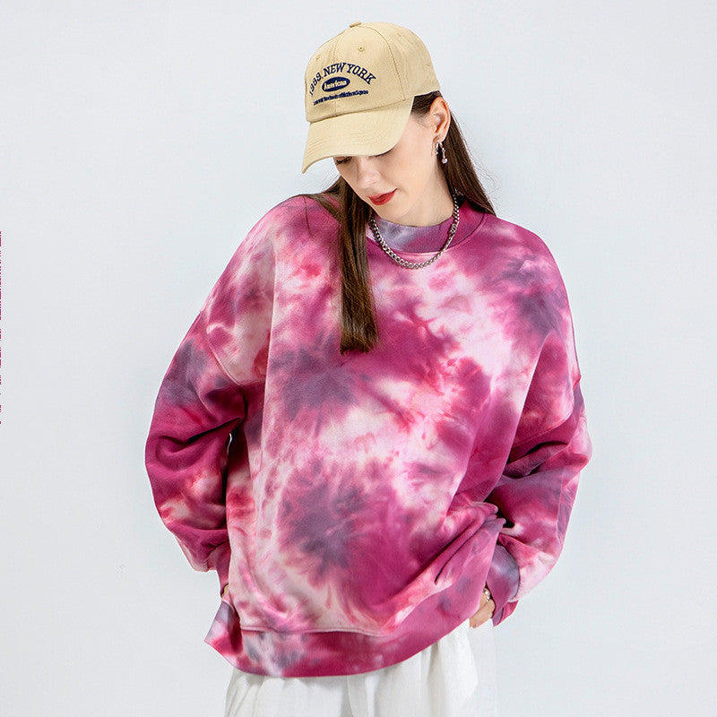 Women’s Oversized Printed Long Sleeve Sports Sweatshirt | Streetwear