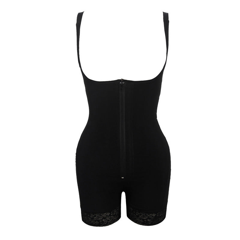 Women's One-Piece Plastic Legwear Corset