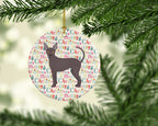 Abyssinian Sand Terrier Merry Christmas Ceramic Ornament