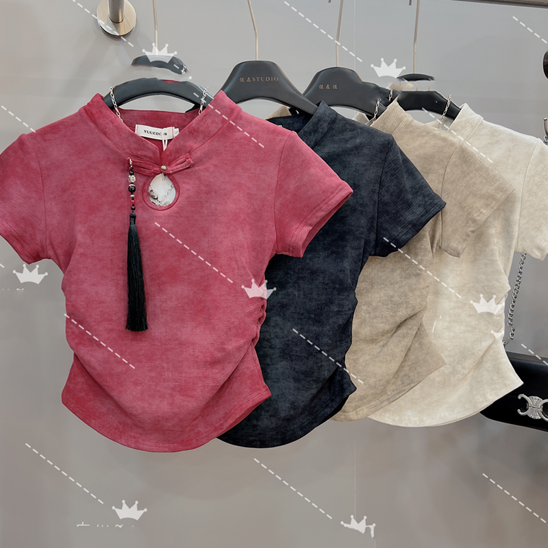 Women's Retro Short Sleeve T-Shirt Jacket for Spring | Streetwear