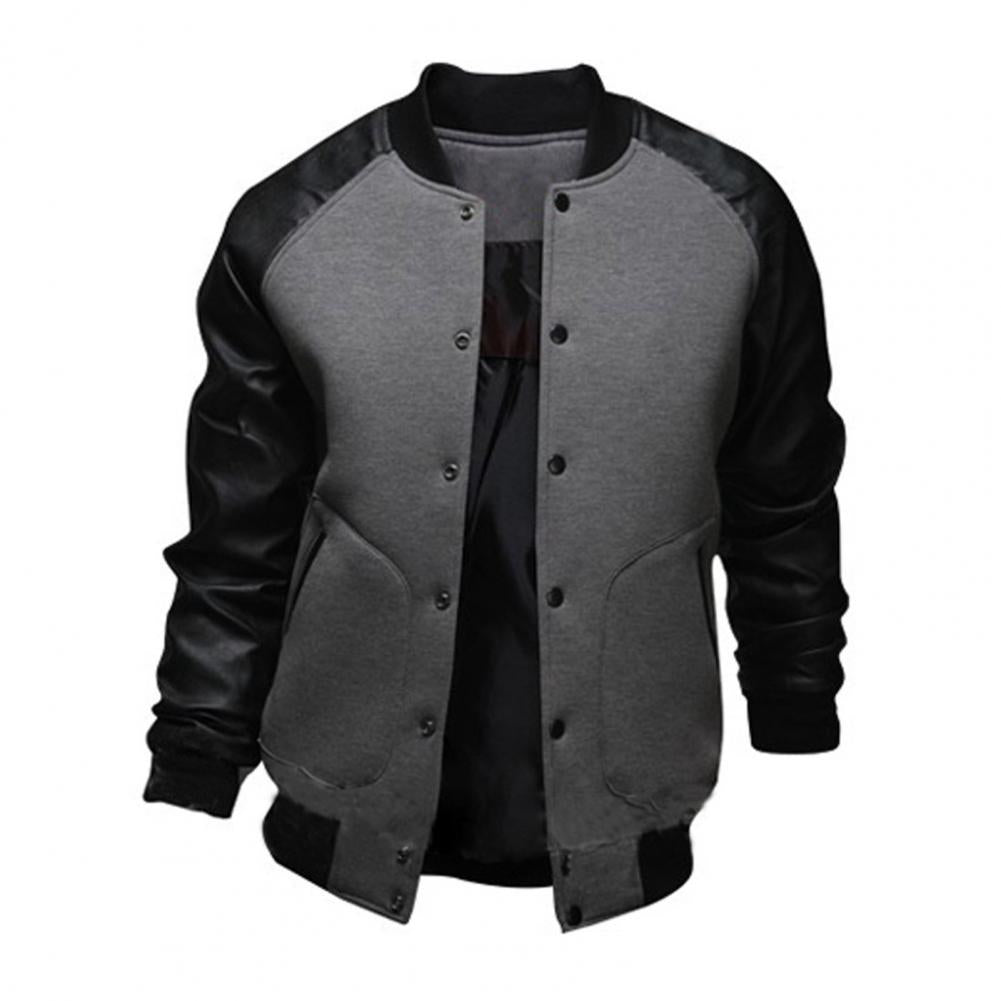 2022 New Men's Baseball Jacket with Large Pockets