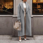 Women's Plush Long-sleeved Lapel Warm Jacket
