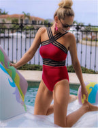 Bikini Swimsuit with Tie Design (One-Piece)