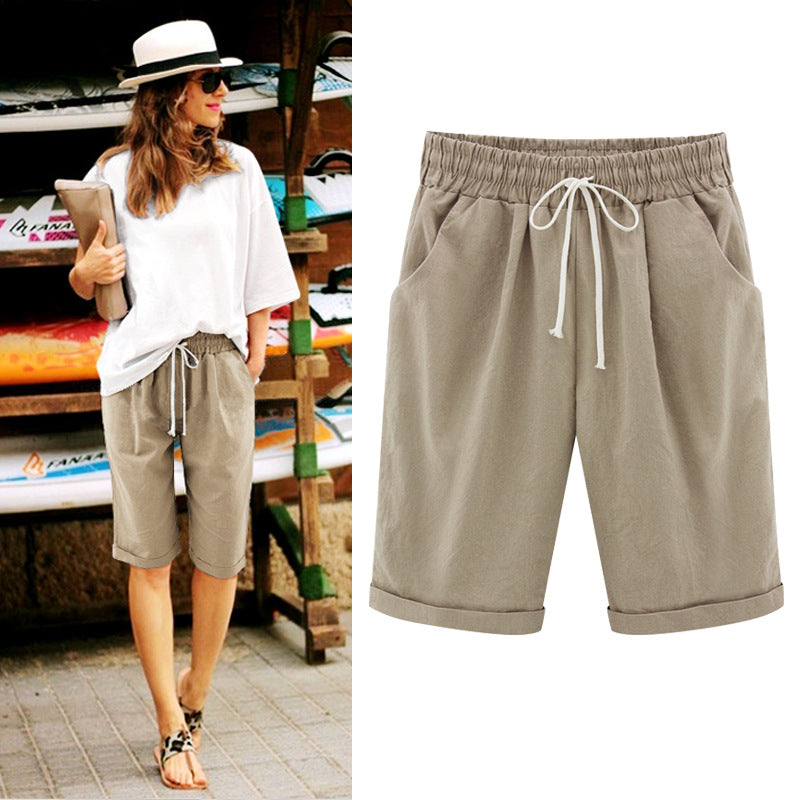 Plus Size Women's Casual Summer Shorts (Loose Fit)