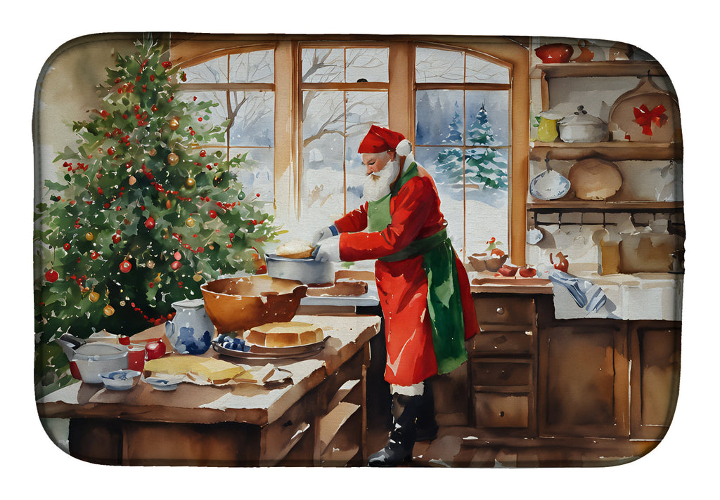 Cookies with Santa Claus Weihnachtsmann Dish Drying Mat