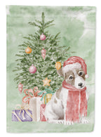 Jack Russell Terrier Smooth Puppy Christmas Presents and Tree Garden Flag
