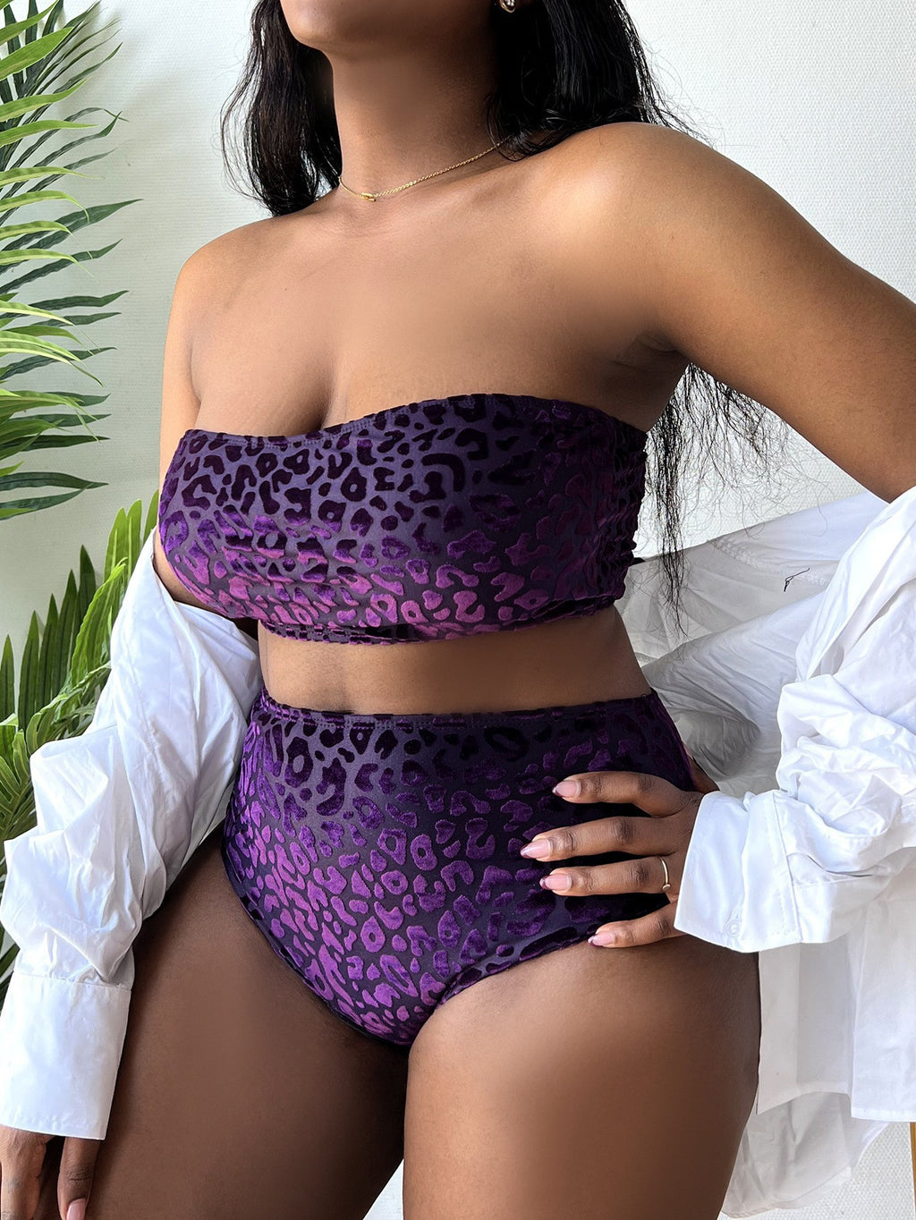 2023 Plus Size High Waist Bikini Set for Women
