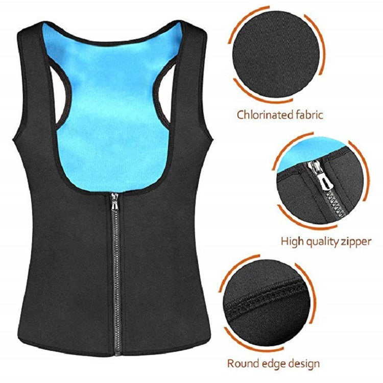 Women's Zipper Sports Tights & Waist Shapewear Corset