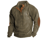 Men's Long Sleeve Zipper Stand-up Collar Sports Sweatshirt | Streetwear