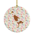 Indian Runner Duck Christmas Ceramic Ornament