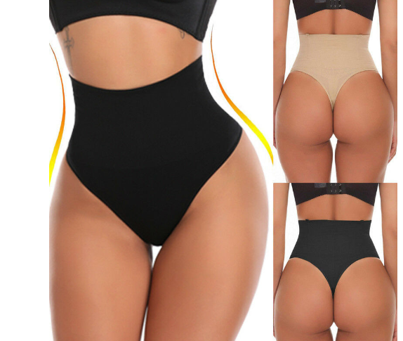 High-Waisted Seamless Shaping Thong for Women