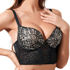 Fishbone Lace Bra with Underwire and Comfort Fit