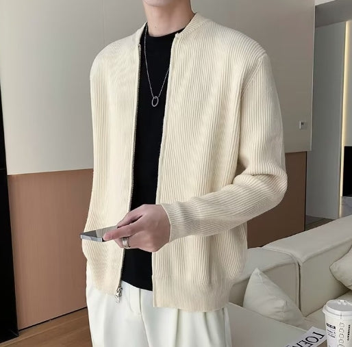 Minimalist Solid Color Sweater for Youth
