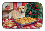 Labrador Retriever Christmas Cookies Dish Drying Mat