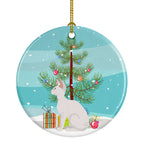Sphynx Cat Christmas Ceramic Ornament