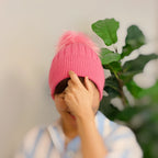 Pure Angora Fur Luxe Beanie | Embroidered Cap