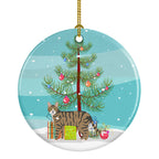 Dragon Li Cat Christmas Ceramic Ornament
