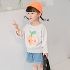 Cartoon Printed Round Neck Sweater for Kids
