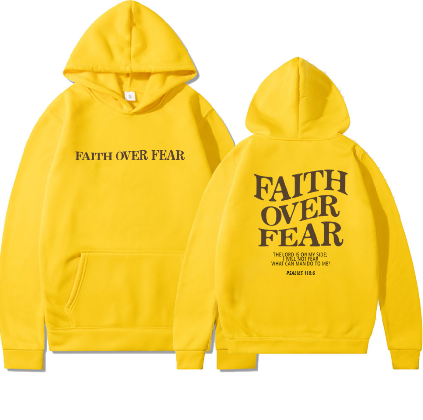 Faith Over Fear Christian Unisex Hoodie | Streetwear