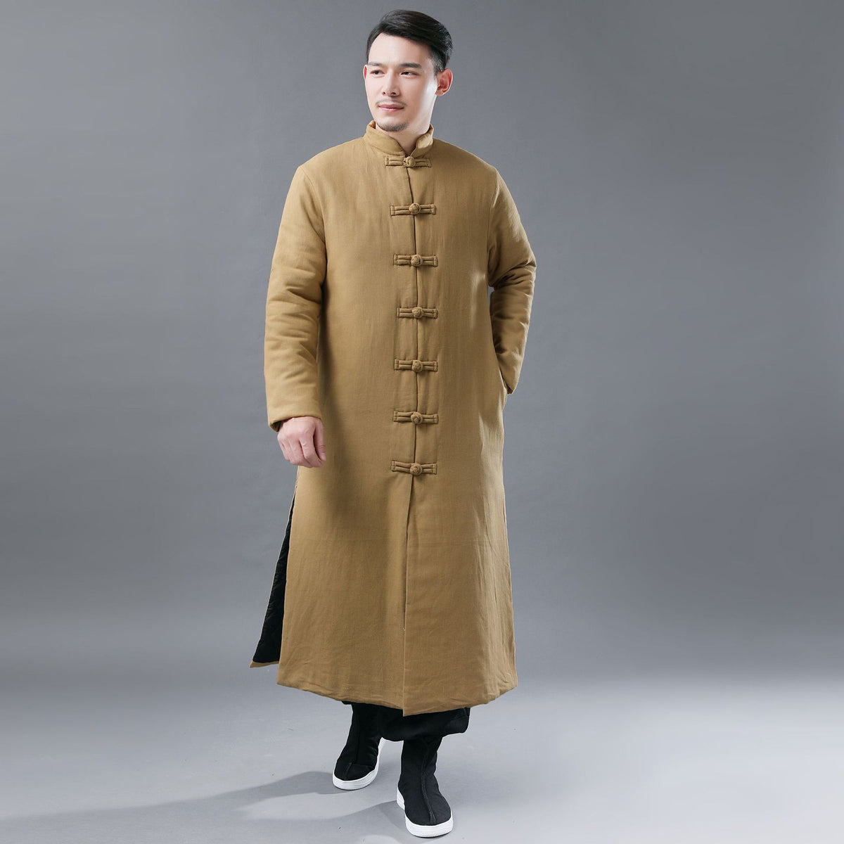 Folk Style Men's Cotton-Padded Casual Jacket