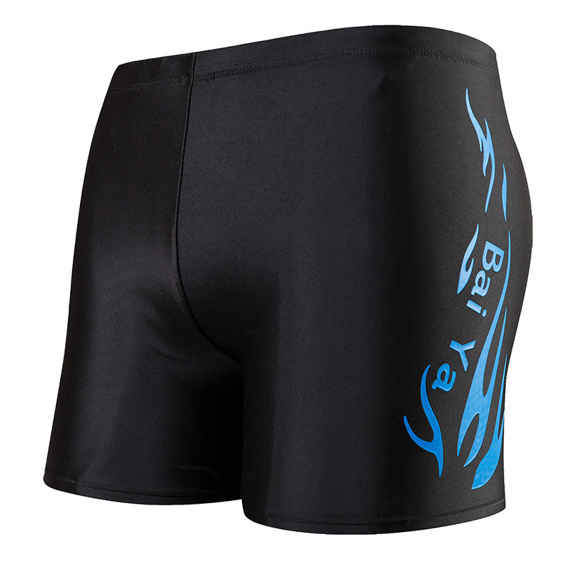 Men's Flame Print Swim Trunks