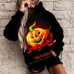 3D Printed Women's Casual Hoodie for Halloween | Streetwear