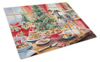 Italian Greyhound Christmas Cookies Glass Cutting Board