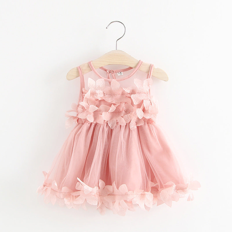C170 Summer New Children's Dress - Girls' Petal Skirt