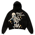 Hip Hop Cartoon Foam Print Retro High Street Hoodie | Streetwear