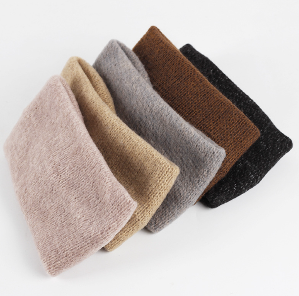 Wool French Cross Hairband for Autumn and Winter