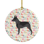Australian Cattle Dog Merry Christmas Ceramic Ornament