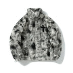 Unisex Retro Embroidered Faux Fur Coat